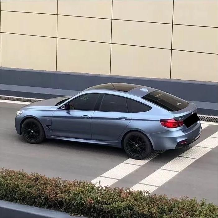 Matte Metallic Satin Storm Blue Car Vinyl Wrap product image 3 - Veloro matte vinyl wrap