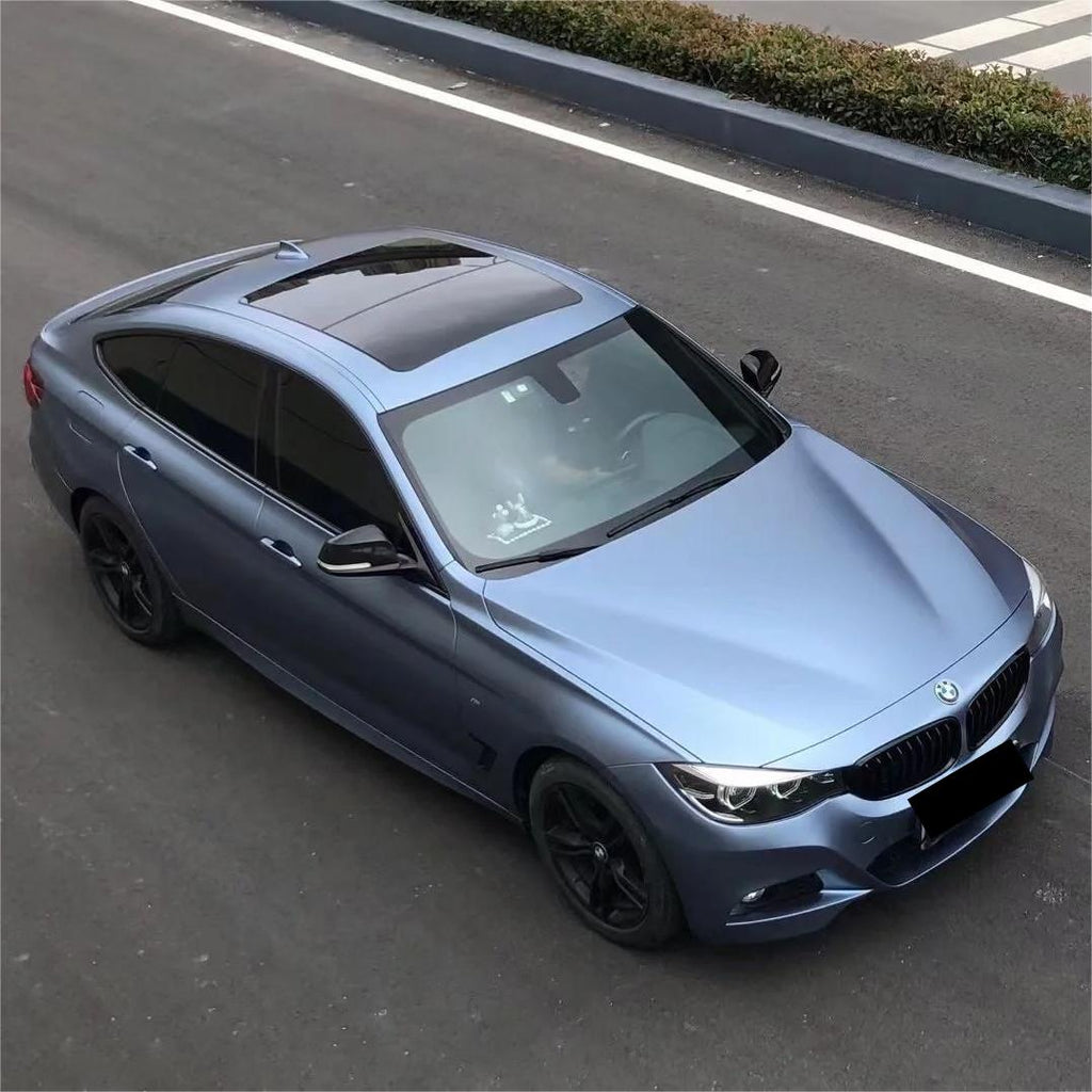 Matte Metallic Satin Storm Blue Car Vinyl Wrap product image 5 - Veloro matte vinyl wrap