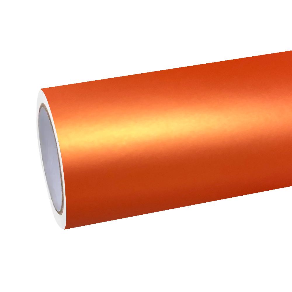 Ultimate Flat Matte Metallic Stunning Orange Car Vinyl Wrap PET product image 2 - Veloro matte vinyl wrap