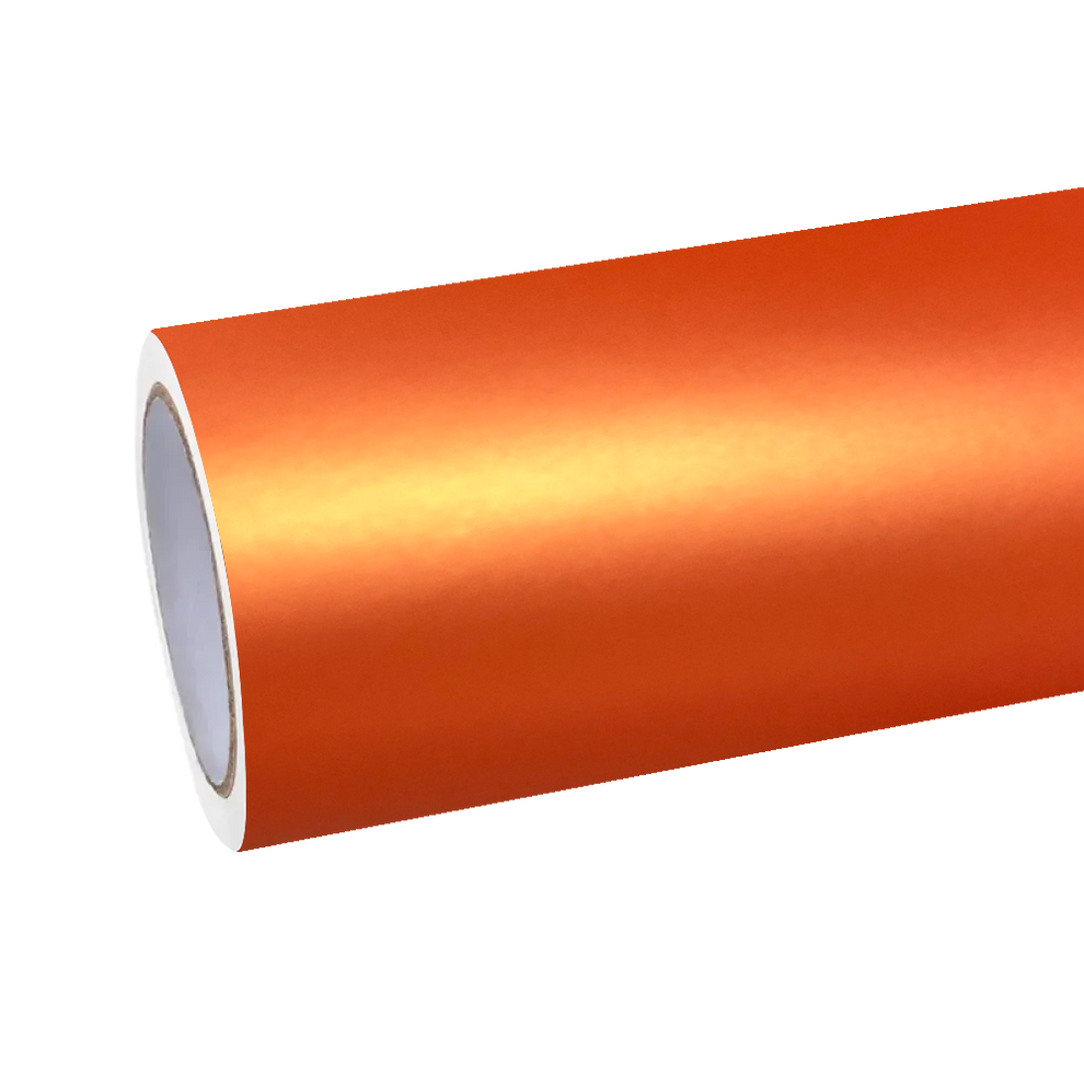 Ultimate Flat Matte Metallic Stunning Orange Car Vinyl Wrap PET product image 2 - Veloro matte vinyl wrap