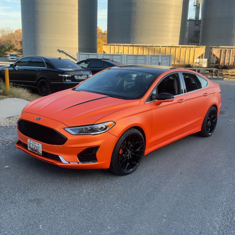 Ultimate Flat Matte Metallic Stunning Orange Car Vinyl Wrap PET product image 10 - Veloro matte vinyl wrap