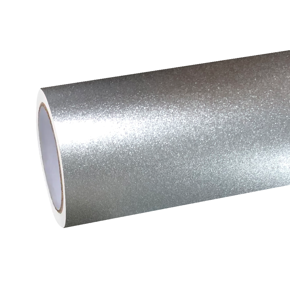 Matte Metallic Silicon Silver Car Vinyl Wrap product image 2 - Veloro matte vinyl wrap