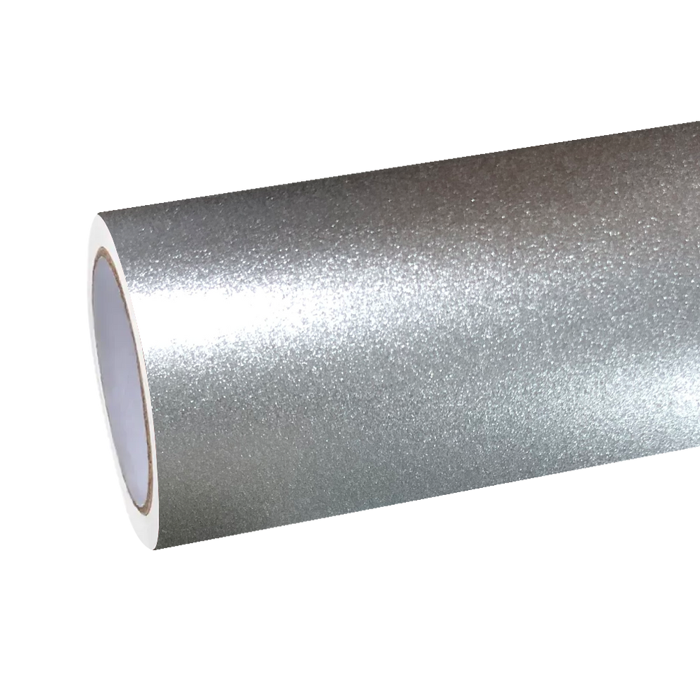 Matte Metallic Silicon Silver Car Vinyl Wrap product image 2 - Veloro matte vinyl wrap