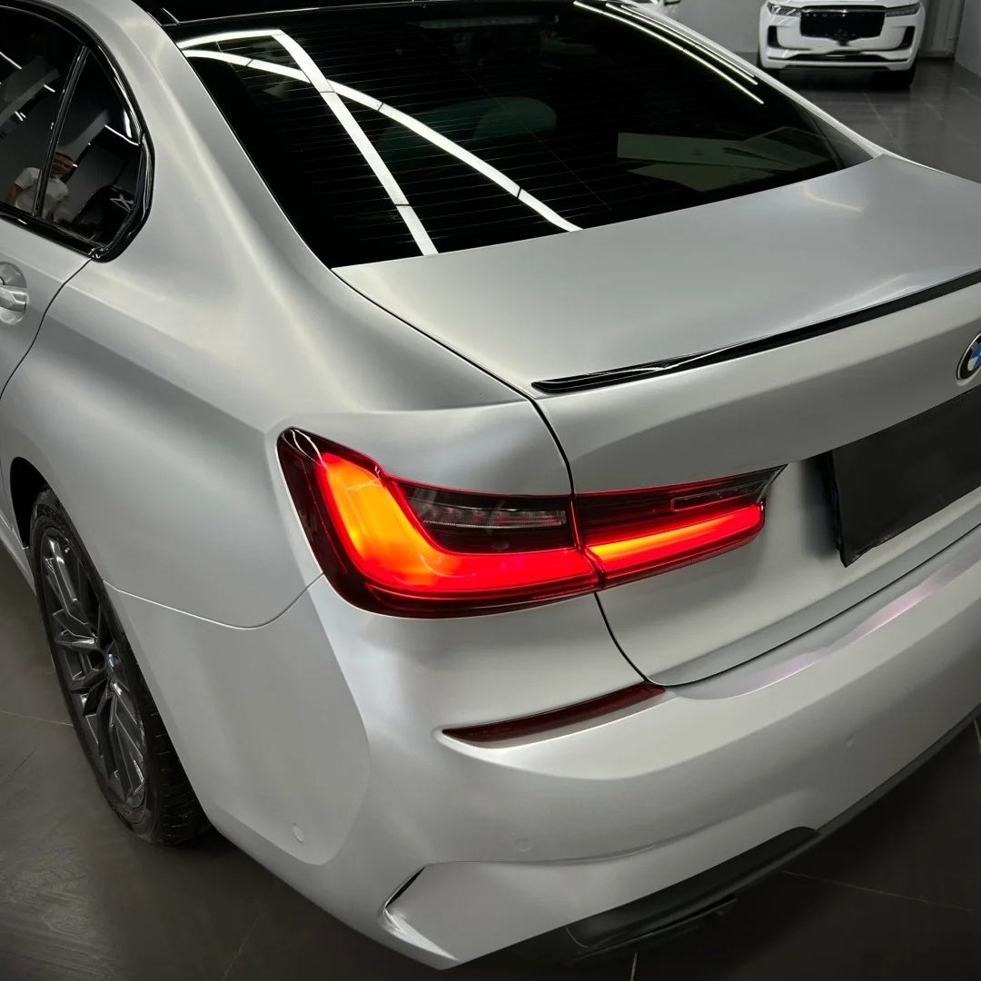 Matte Metallic Silver Car Vinyl Wrap PET product image 6 - Veloro matte vinyl wrap