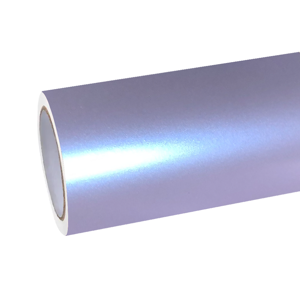 Matte Metallic Silver Purple Car Vinyl Wrap PET