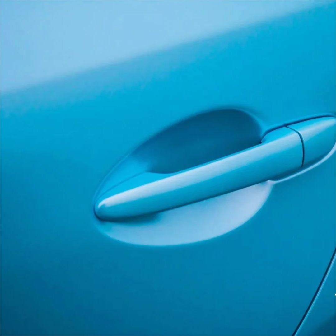 Matte Metallic Sky Blue Car Vinyl Wrap product image 6 - Veloro matte vinyl wrap