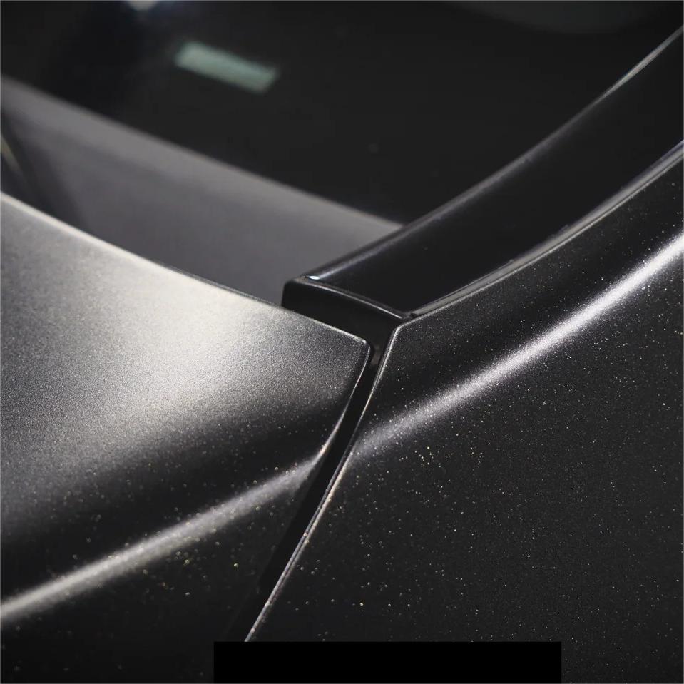 Matte Metallic Sparkle Glitter Black Car Vinyl Wrap product image 2 - Veloro matte vinyl wrap