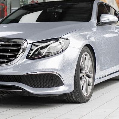 Matte Metallic Sparkle Glitter White Car Vinyl Wrap product image 3 - Veloro matte vinyl wrap