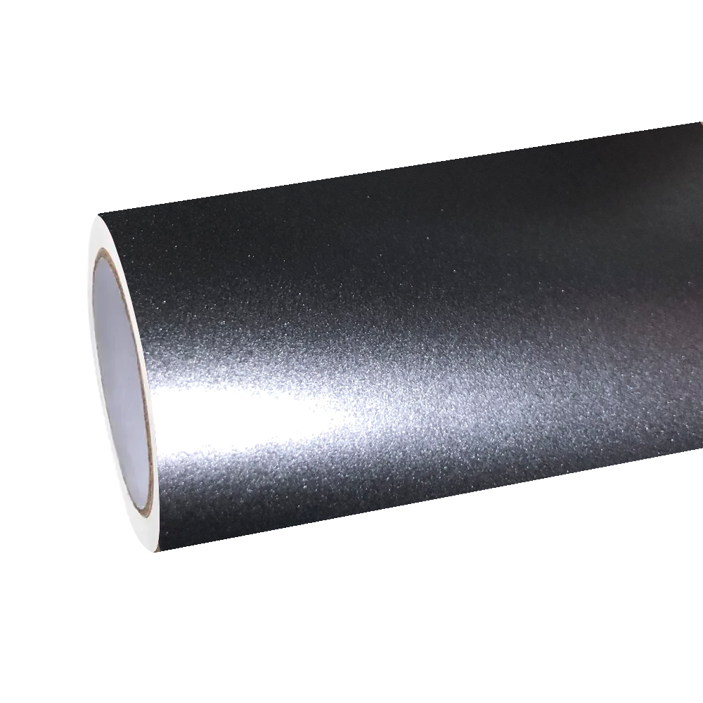Matte Metallic Titanium Grey Car Vinyl Wrap PET