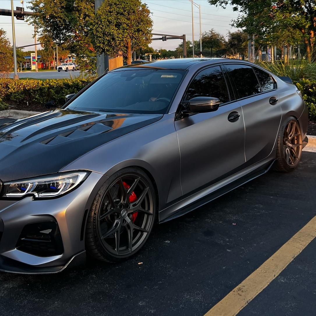 Matte Metallic Titanium Grey Car Vinyl Wrap PET product image 11 - Veloro matte vinyl wrap