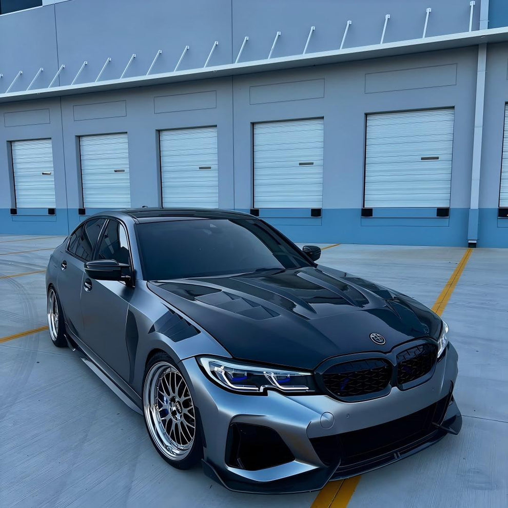 Matte Metallic Titanium Grey Car Vinyl Wrap PET product image 2 - Veloro matte vinyl wrap