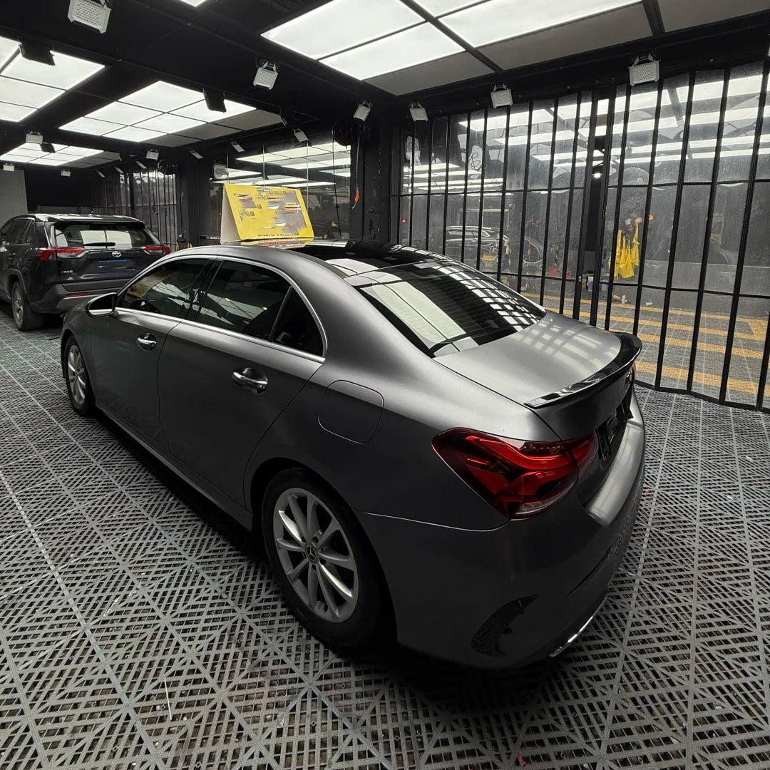 Matte Metallic Valcanic Grey Car Vinyl Wrap PET product image 5 - Veloro matte vinyl wrap