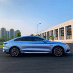 Matte Metallic Mist Blue Car Vinyl Wrap | Vivid Blue Car wrap product image 4 - Veloro matte vinyl wrap
