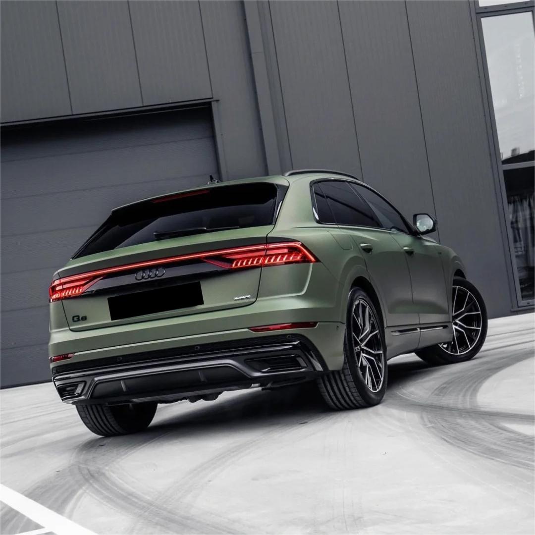 Matte Satin Ceramics Military Green Car Vinyl Wrap PET product image 3 - Veloro matte vinyl wrap