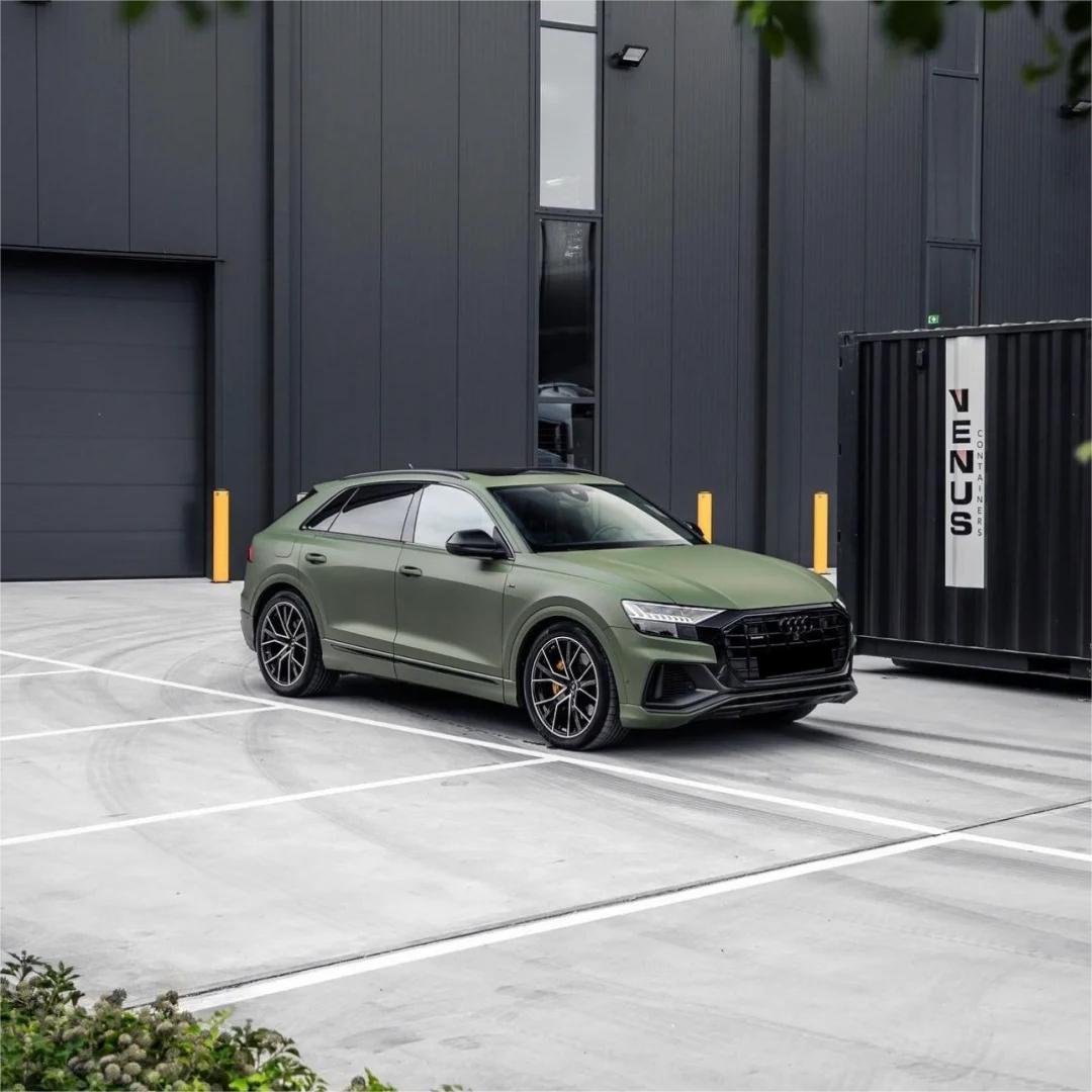 Matte Satin Ceramics Military Green Car Vinyl Wrap PET product image 5 - Veloro matte vinyl wrap