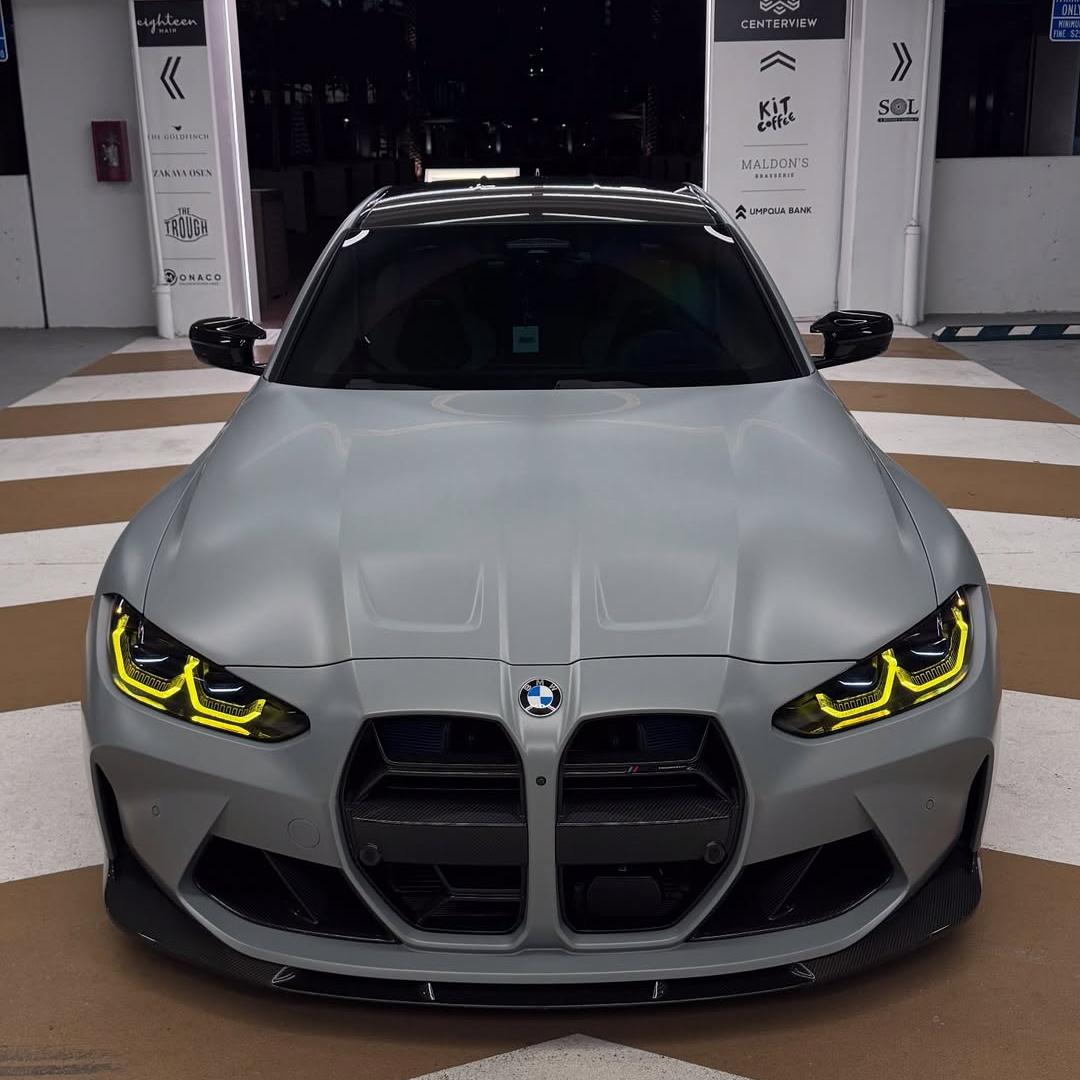 Matte Satin Ultimate Flat Nardo Grey Car Wrap PET product image 4 - Veloro matte vinyl wrap