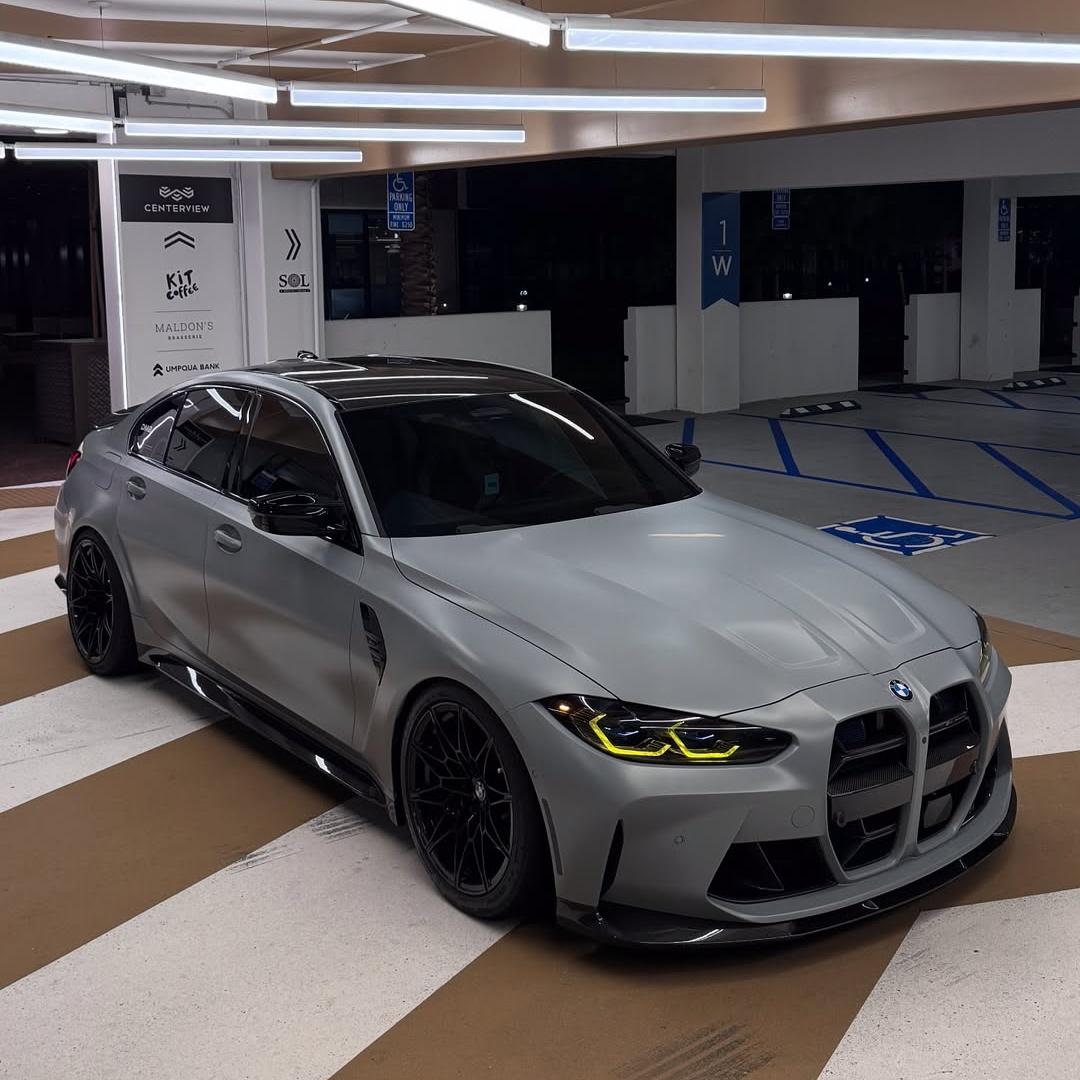 Matte Satin Ultimate Flat Nardo Grey Car Wrap PET product image 3 - Veloro matte vinyl wrap