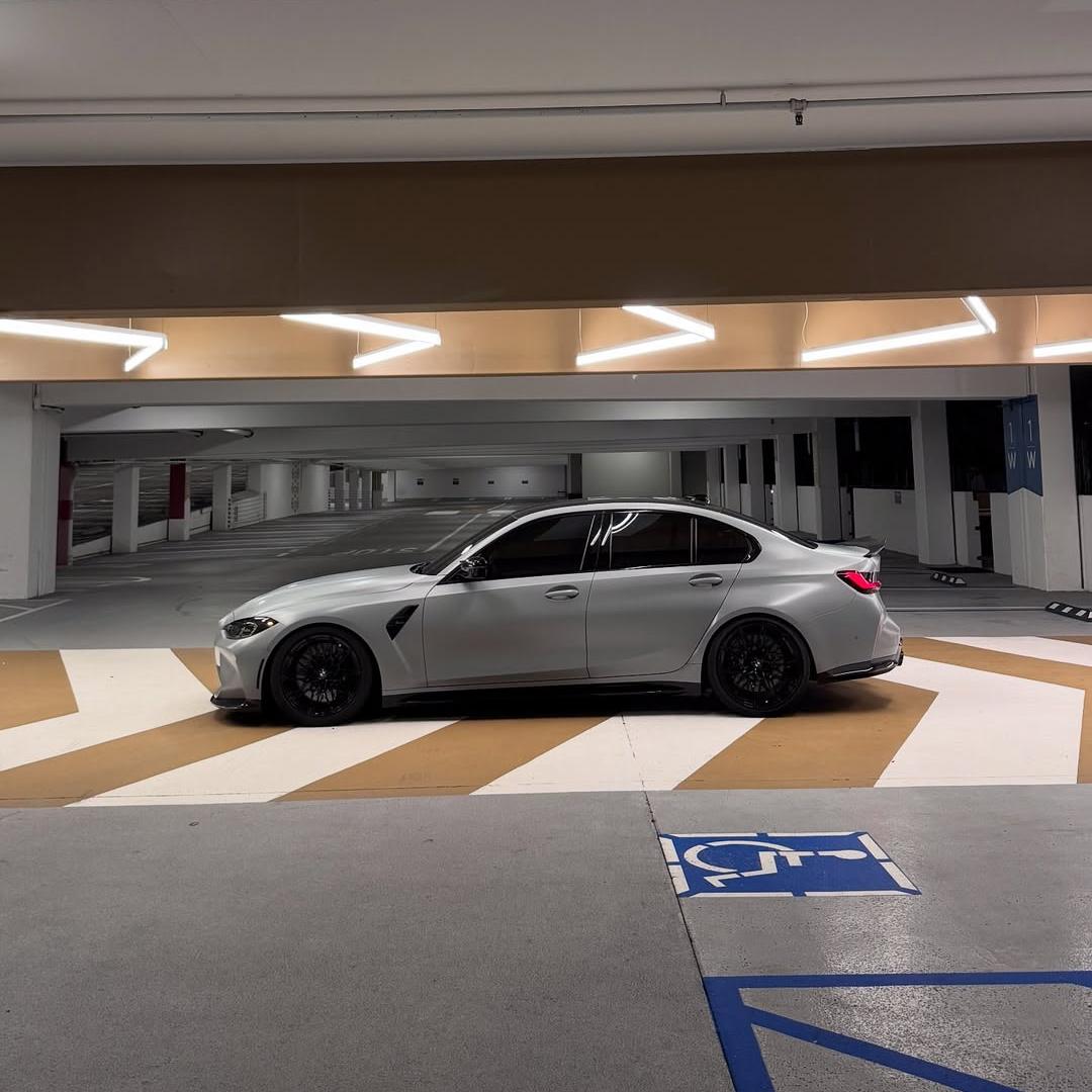 Matte Satin Ultimate Flat Nardo Grey Car Wrap PET product image 11 - Veloro matte vinyl wrap