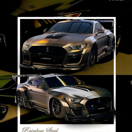 Matte Rainbow Holographic Chrome Tungsten Car Vinyl Wrap PET product image 2 - Veloro chrome vinyl wrap