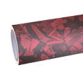 Matte Red Forging Carbon Fiber Car Vinyl Wrap PET