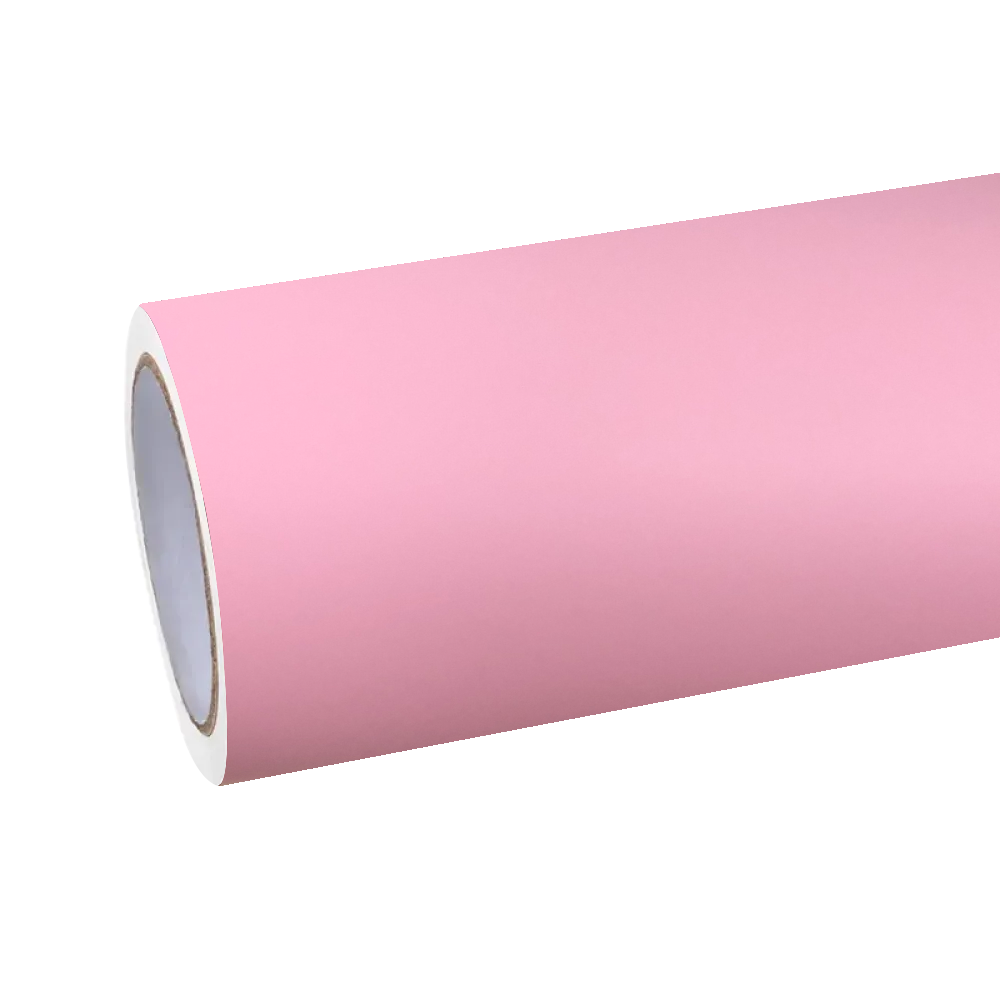 Matte Ultimate Flat Rose Pink Car Vinyl Wrap| Matte Baby Pink Wrap PET