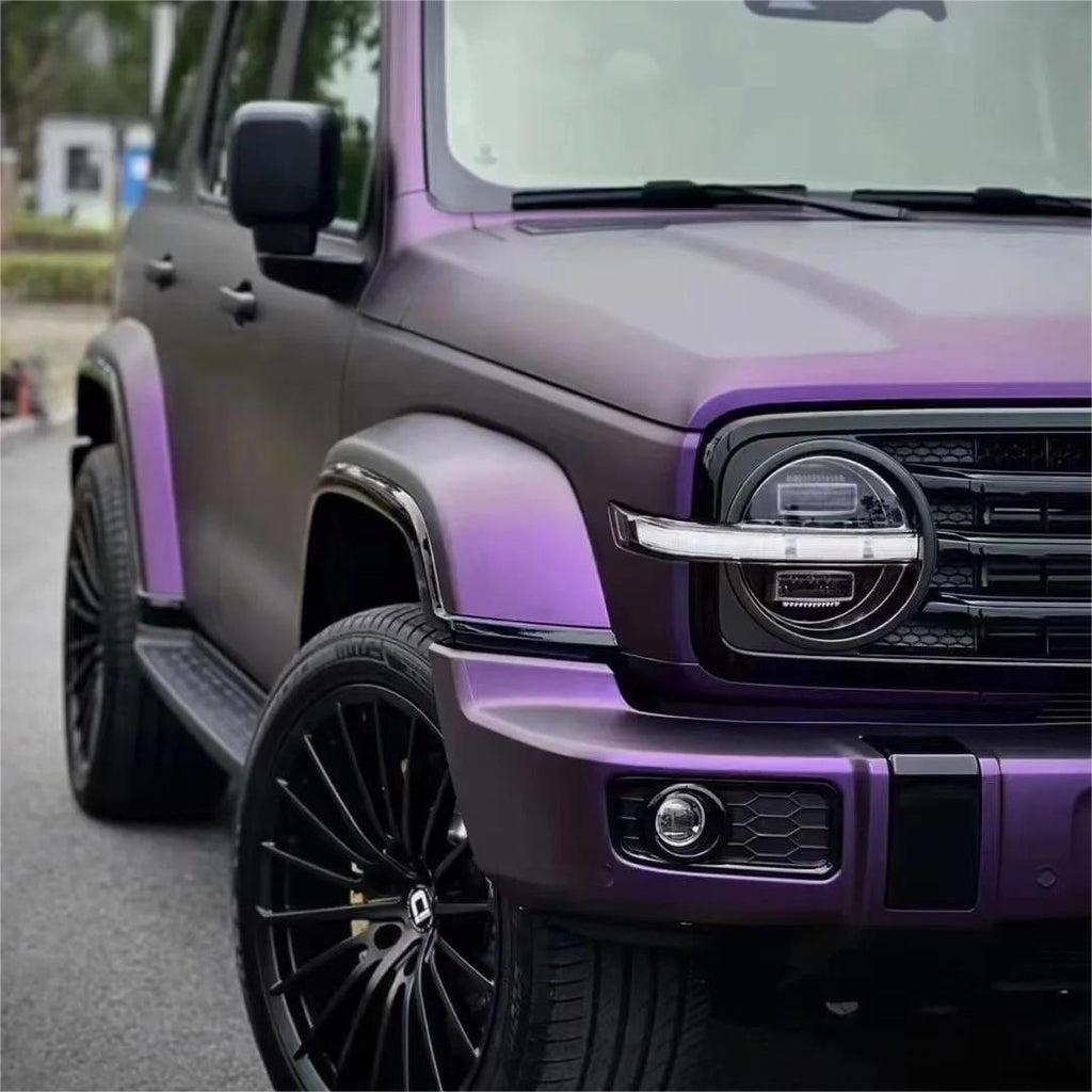Matte Magic Purple Russian Violet Purple Car Vinyl Wrap PET product image 5 - Veloro matte vinyl wrap