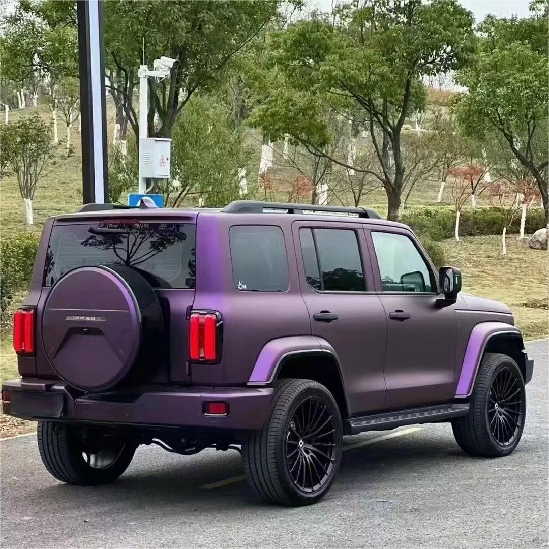 Matte Magic Purple Russian Violet Purple Car Vinyl Wrap PET product image 6 - Veloro matte vinyl wrap