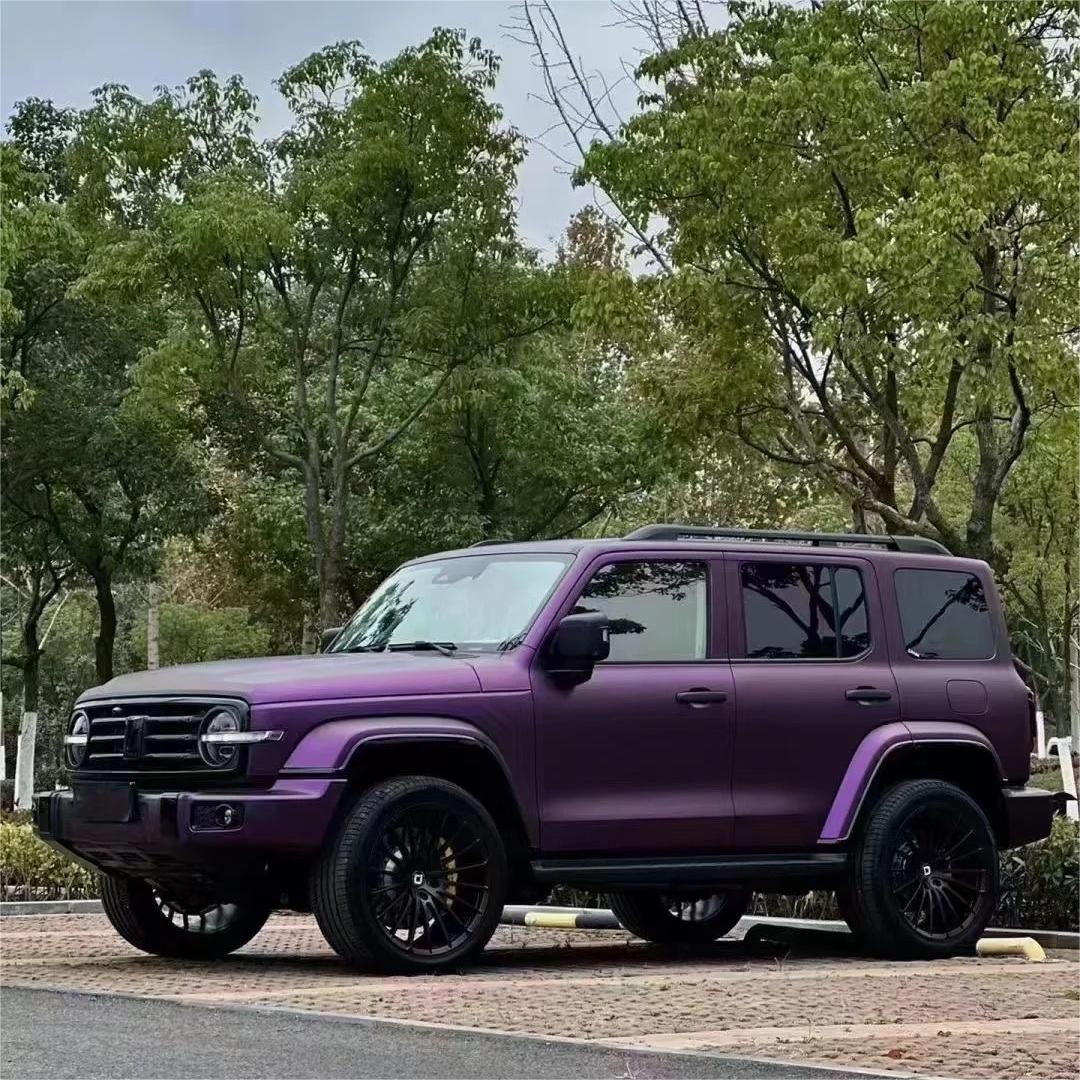 Matte Magic Purple Russian Violet Purple Car Vinyl Wrap PET product image 3 - Veloro matte vinyl wrap