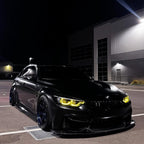 Matte Satin Black Ceramic Black Car Vinyl Wrap BMW PET product image 11 - Veloro matte vinyl wrap