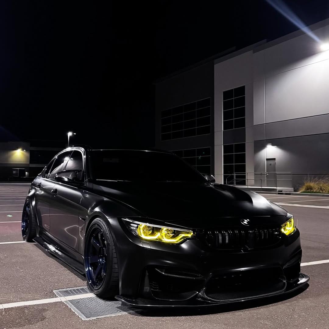 Matte Satin Black Ceramic Black Car Vinyl Wrap BMW PET product image 11 - Veloro matte vinyl wrap