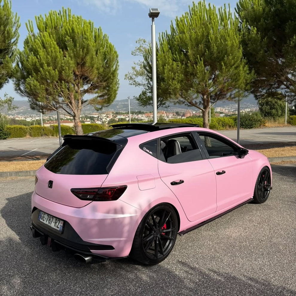 Matte Satin Bubblegum Pink Car Vinyl Wrap product image 4 - Veloro matte vinyl wrap