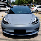 Matte Satin Cement Grey Car Vinyl Wrap product image 2 - Veloro matte vinyl wrap