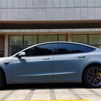 Matte Satin Cement Grey Car Vinyl Wrap product image 6 - Veloro matte vinyl wrap