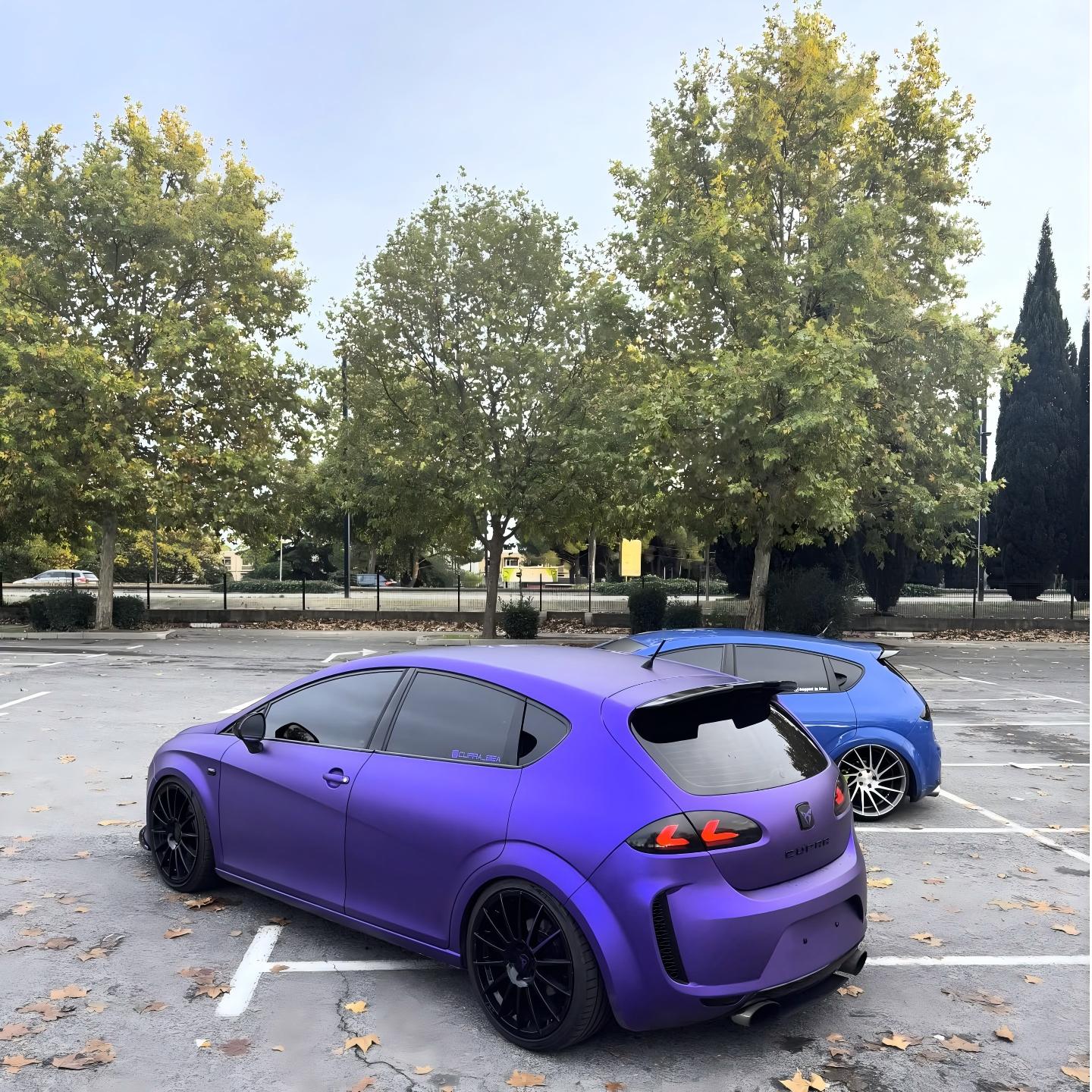 Matte Satin Chrome Purple Car Vinyl Wrap PET product image 10 - Veloro chrome vinyl wrap