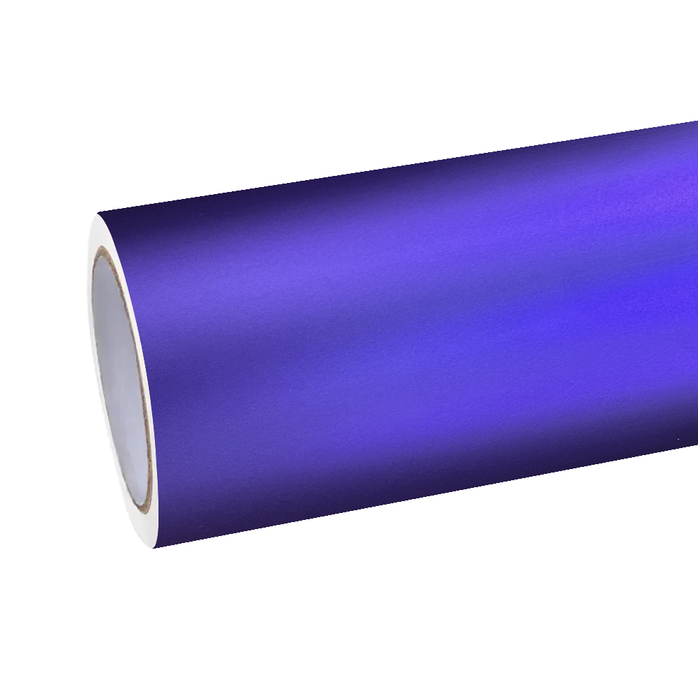 Matte Satin Chrome Purple Car Vinyl Wrap PET product image 2 - Veloro chrome vinyl wrap