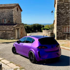 Matte Satin Chrome Purple Car Vinyl Wrap PET product image 4 - Veloro chrome vinyl wrap