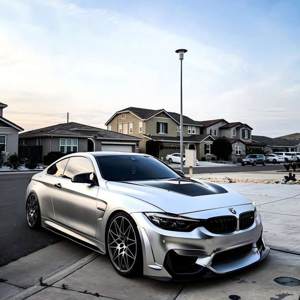 Matte Satin Chrome Silver Car Vinyl Wrap | Satin Chrome X Silver Car Wrap product image 2 - Veloro chrome vinyl wrap
