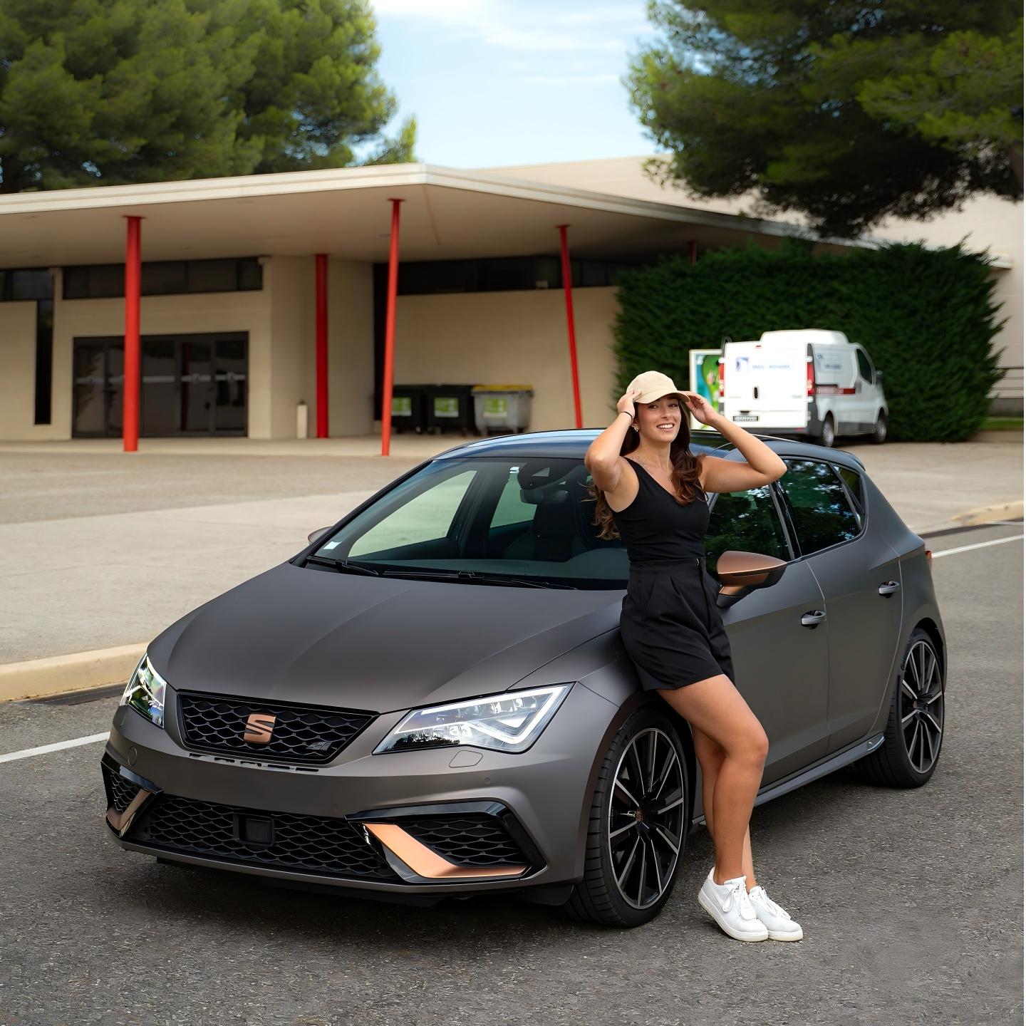 Matte Satin Dark Grey Car Vinyl Wrap PET product image 4 - Veloro matte vinyl wrap