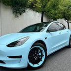 Matte Satin Glacier Blue Car Vinyl Wrap product image 9 - Veloro matte vinyl wrap