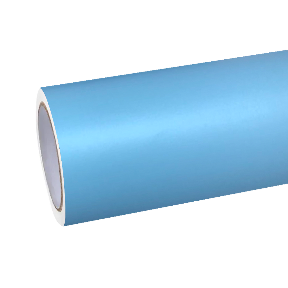 Matte Satin Glacier Blue Car Vinyl Wrap