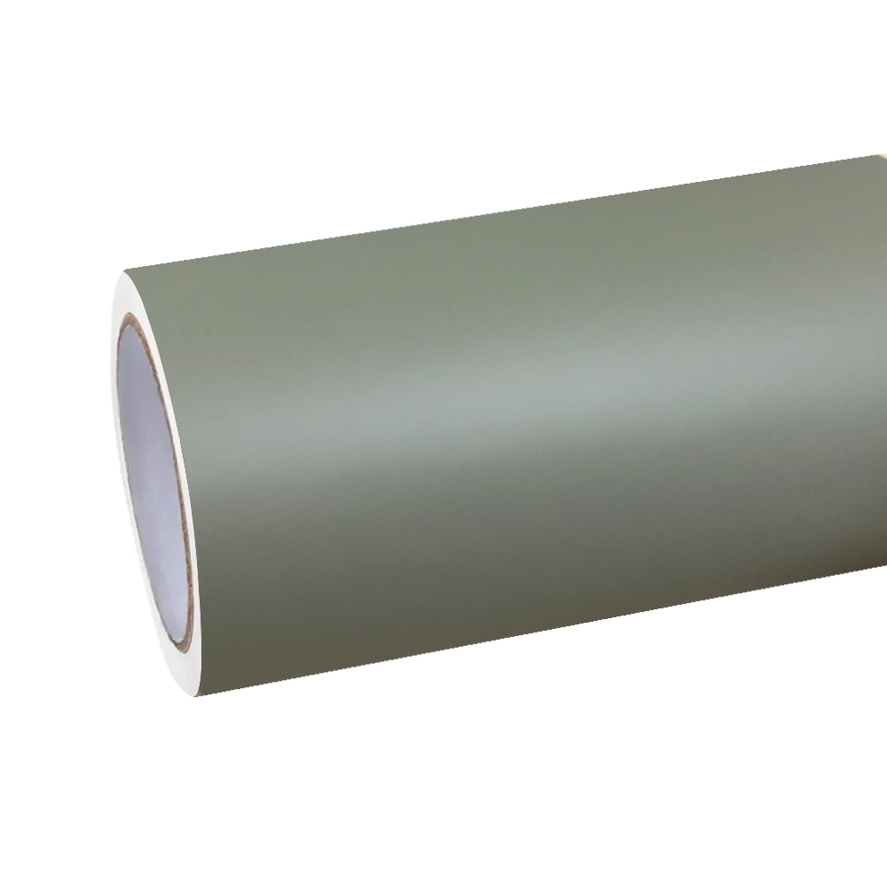 Matte Satin Khaki Dark Green Car Vinyl Wrap | Ultimate Flat Khaki Green Car Wrap PET