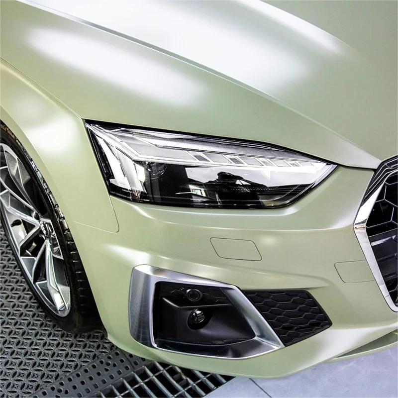 Matte Satin Khaki Light Green Car Vinyl Wrap product image 8 - Veloro matte vinyl wrap