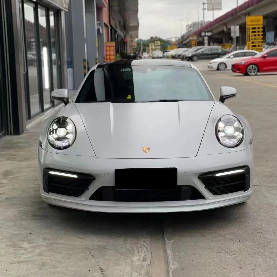 Matte Satin Light Grey Car Vinyl Wrap product image 3 - Veloro matte vinyl wrap
