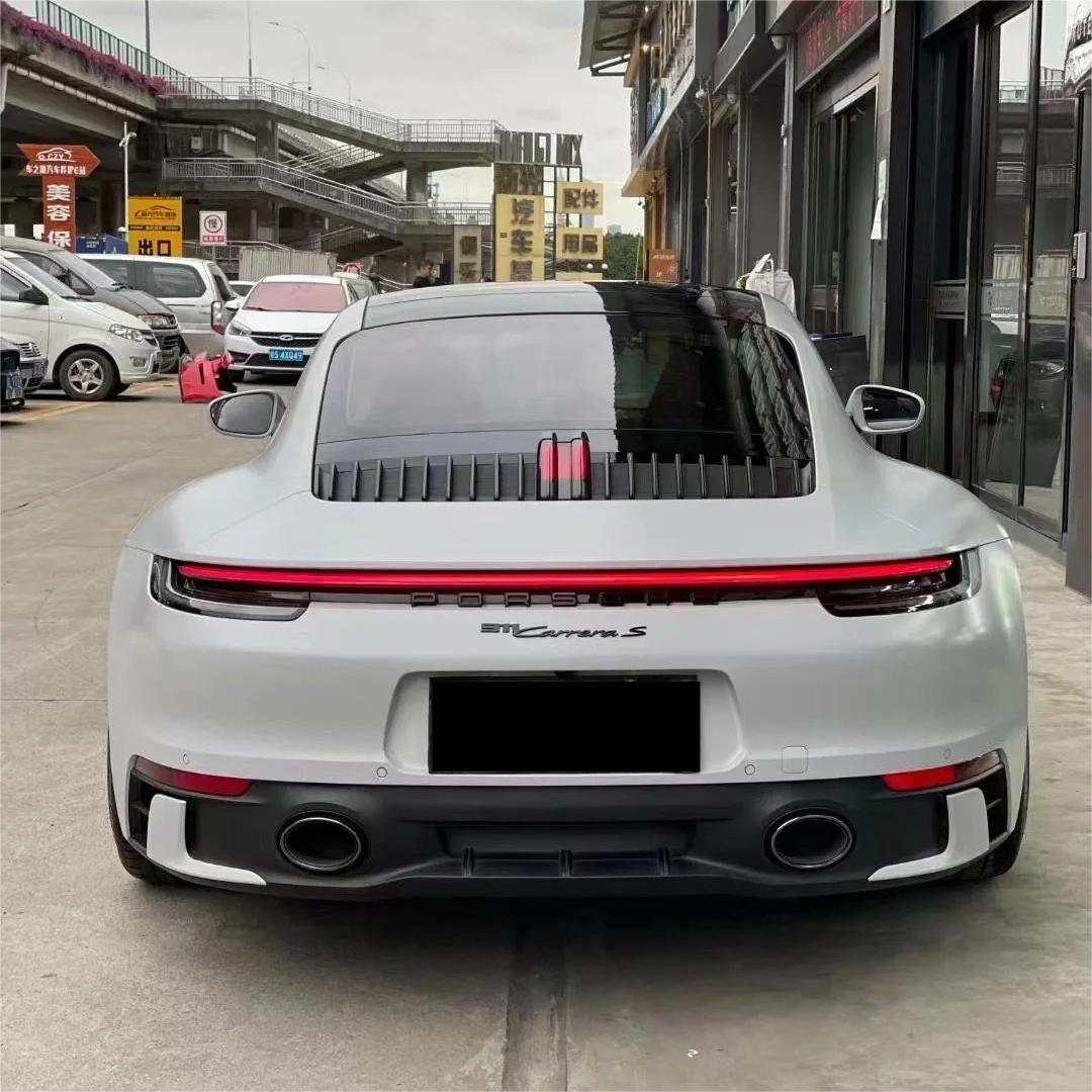 Matte Satin Light Grey Car Vinyl Wrap product image 4 - Veloro matte vinyl wrap