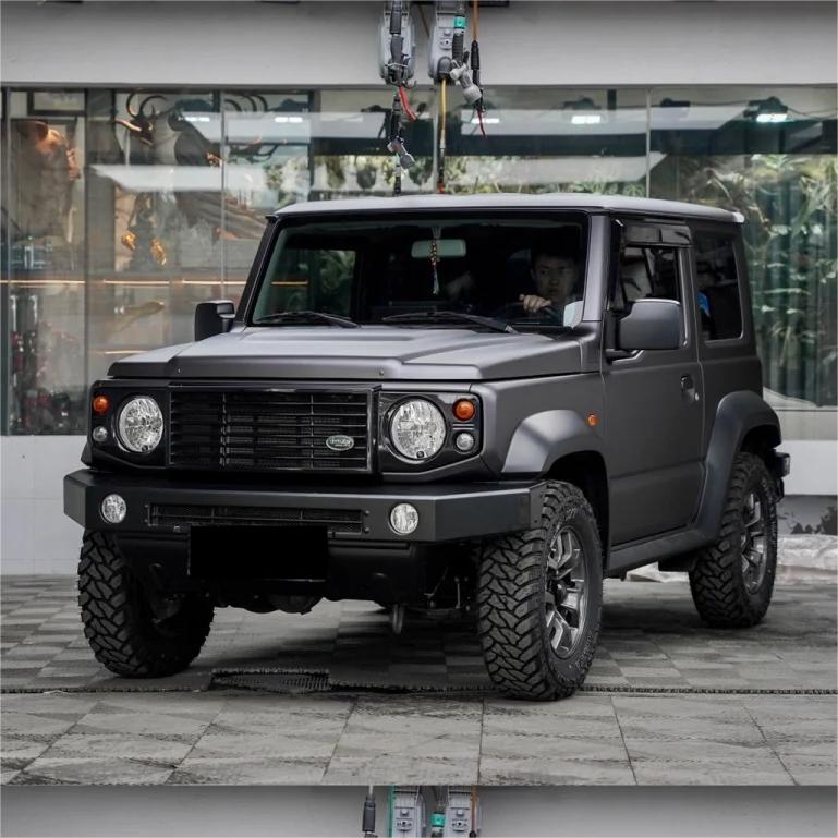 Matte Satin Rock Grey Car Vinyl Wrap product image 2 - Veloro matte vinyl wrap