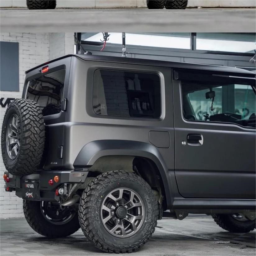 Matte Satin Rock Grey Car Vinyl Wrap product image 5 - Veloro matte vinyl wrap