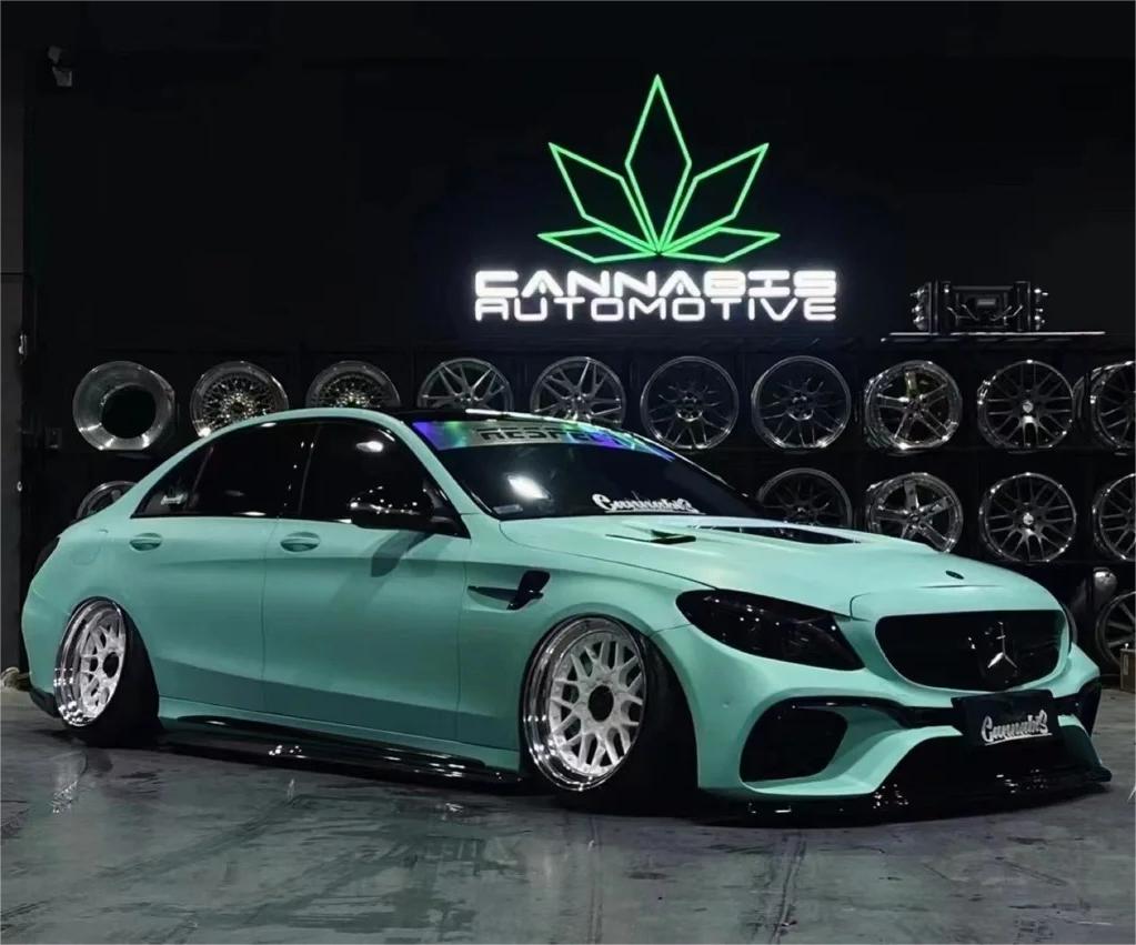 Matte Ultimate Flat Tiffany Blue Car Vinyl Wrap product image 5 - Veloro matte vinyl wrap