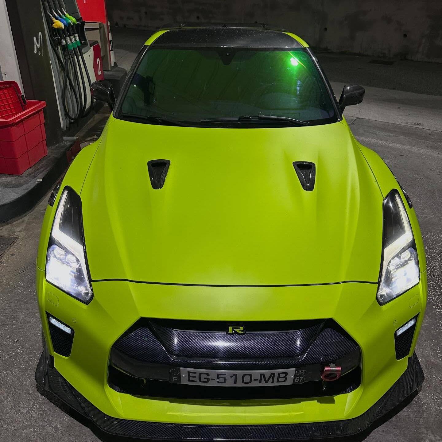 Matte Ultimate Flat Fluorescent Yellow Car Vinyl Wrap PET product image 5 - Veloro matte vinyl wrap