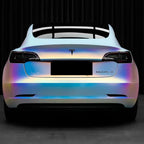 Matte White Holographic Chrome Car Vinyl Wrap product image 8 - Veloro chrome vinyl wrap