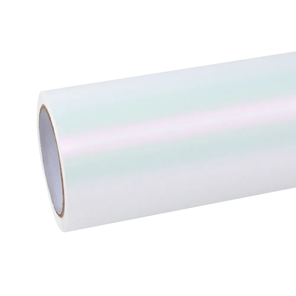Matte Metallic Chameleon Pink White Car Vinyl Wrap
